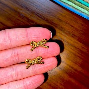Kate Spade Gold Bow Earrings